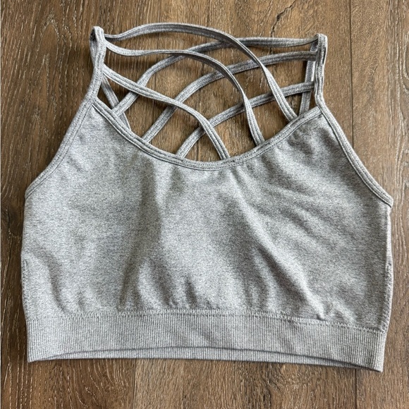 Zenana bras/camisoles.  Both women’s size S/M.  Bright neon orange and grey. - Picture 5 of 7